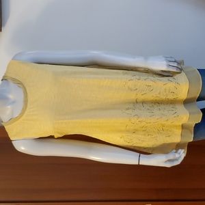 LOGO Embroidery Tunic with Shiffion Trim